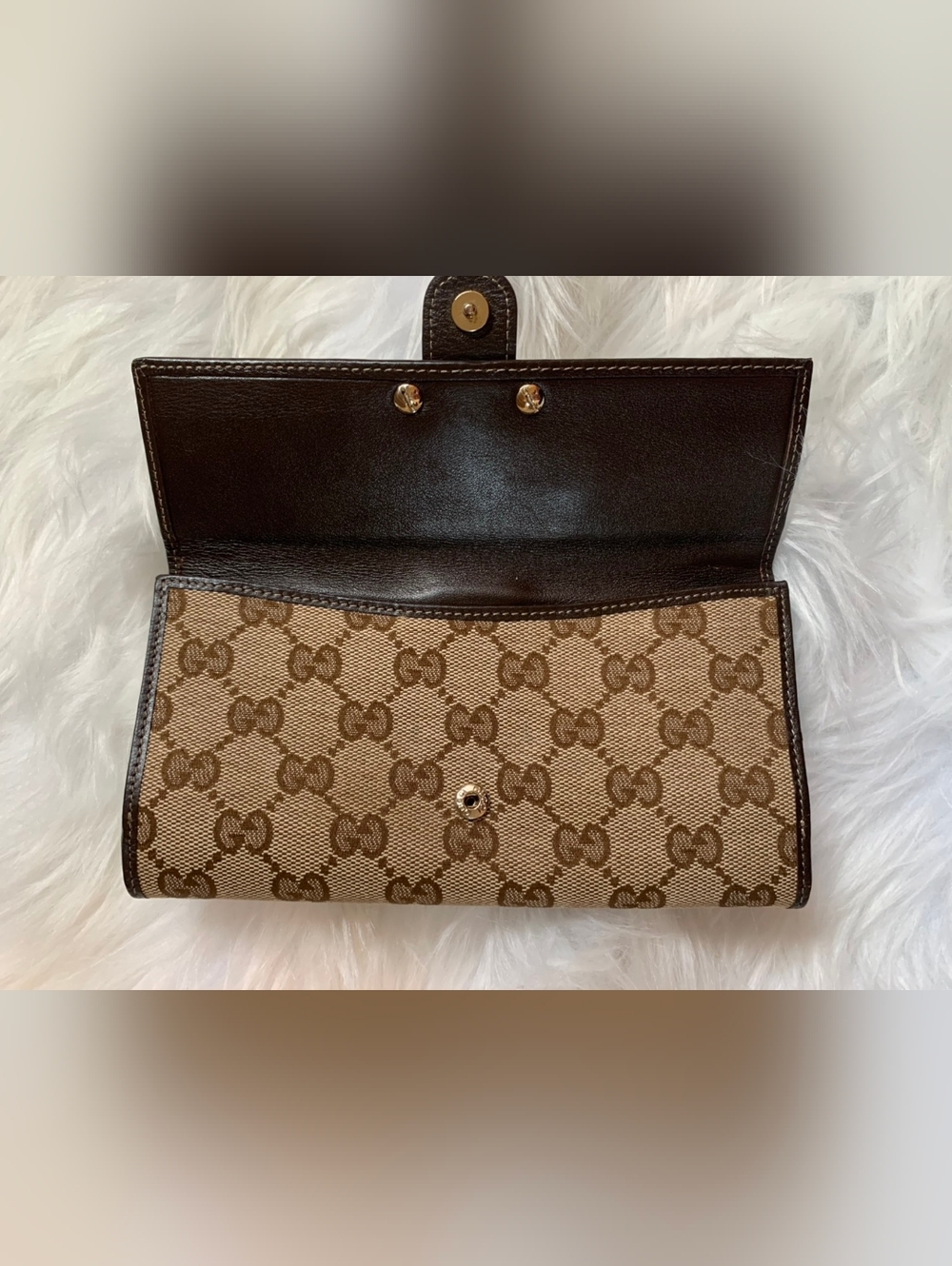 Gucci Long Wallet GG Canvas Leather Brown - Picture 8 of 13